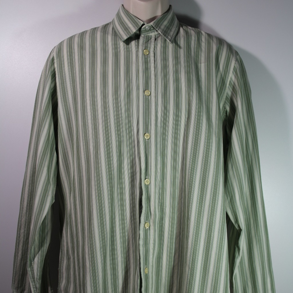 HUGO BOSS Long Sleeve Dress Shirt Slim Fit Men's L